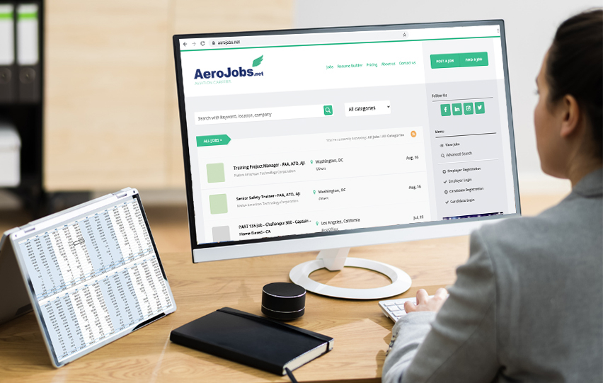 Search for a Job with Aerojobs