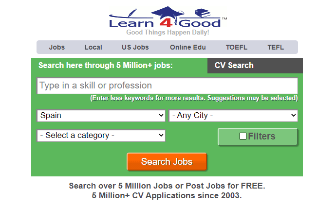 Find Jobs with Learn4Good
