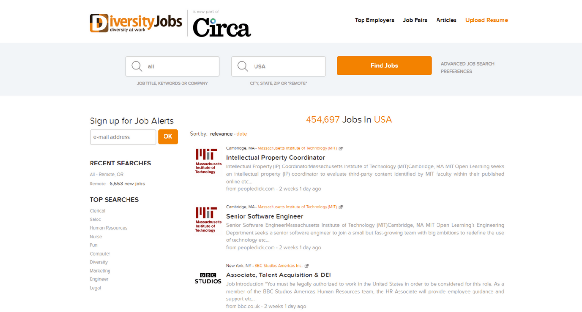Find Great Jobs with Diversity Jobs