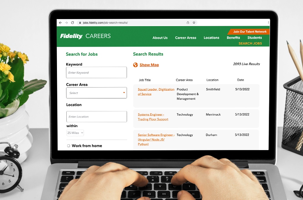 Fidelity – Search Online for Jobs