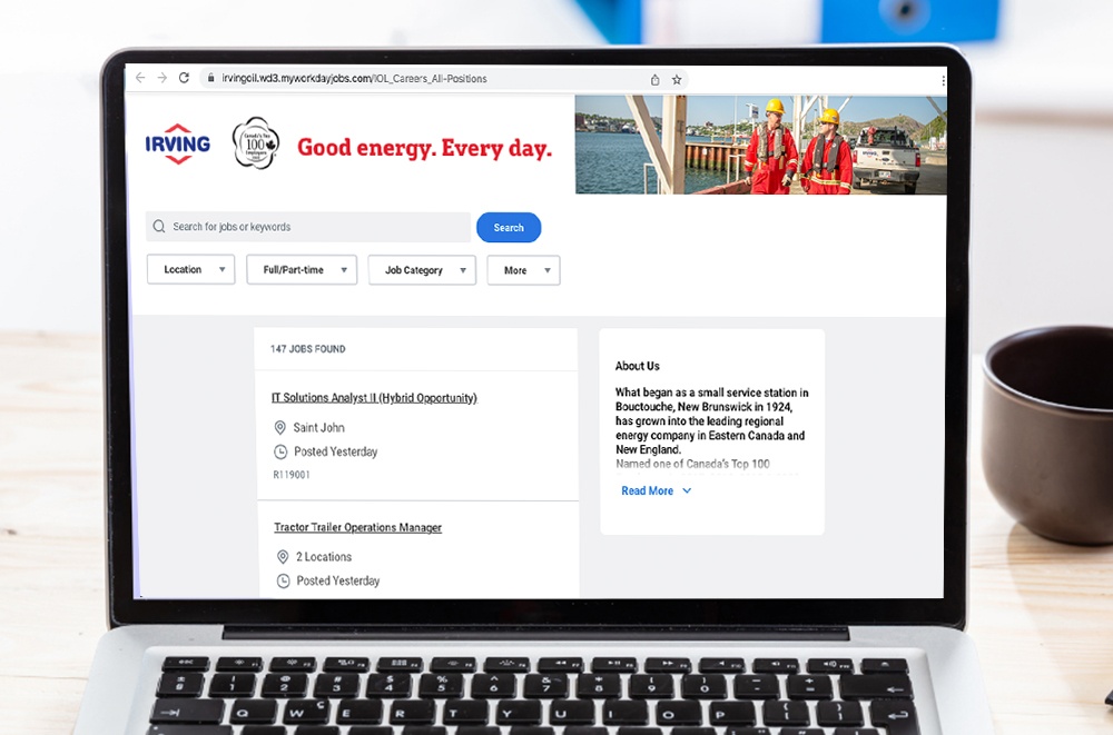 Irving Oil – How to Apply for a Job